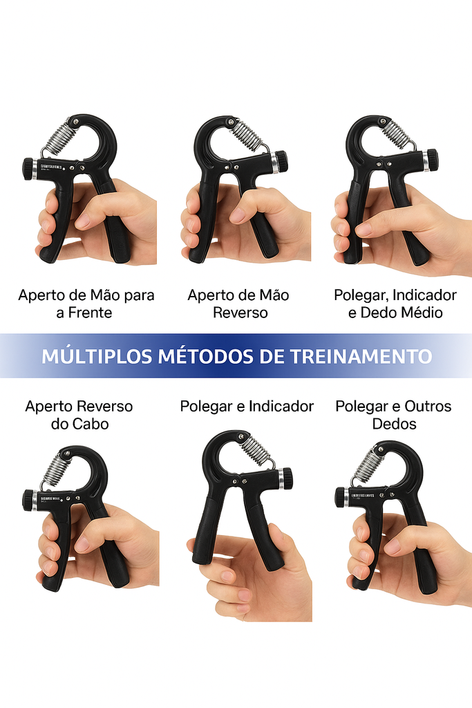Hand Grip com Contador Ajustável 10-100kg